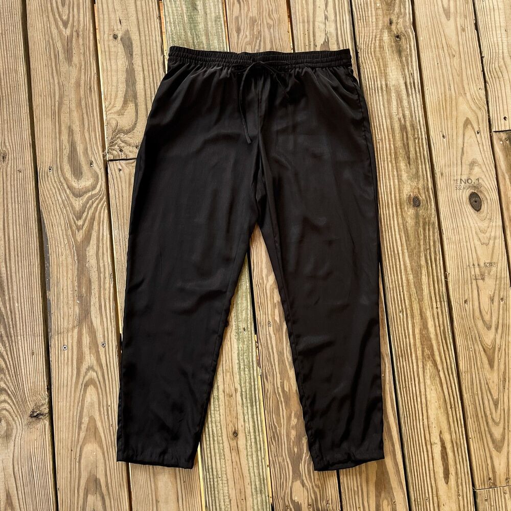 Joe Fresh Lightweight Drawstring Pants - Silky Satiny - Elastic Waist - Size 8